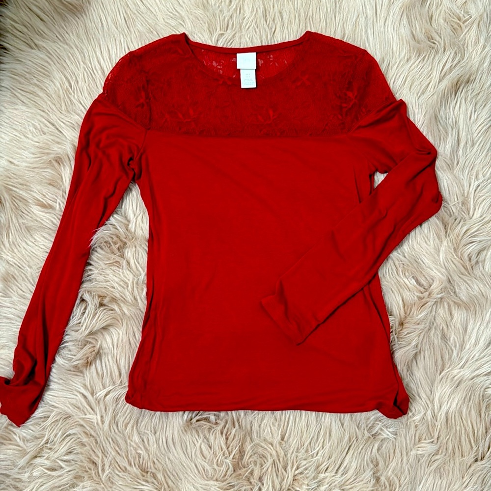 Red H&M Long sleeve Top